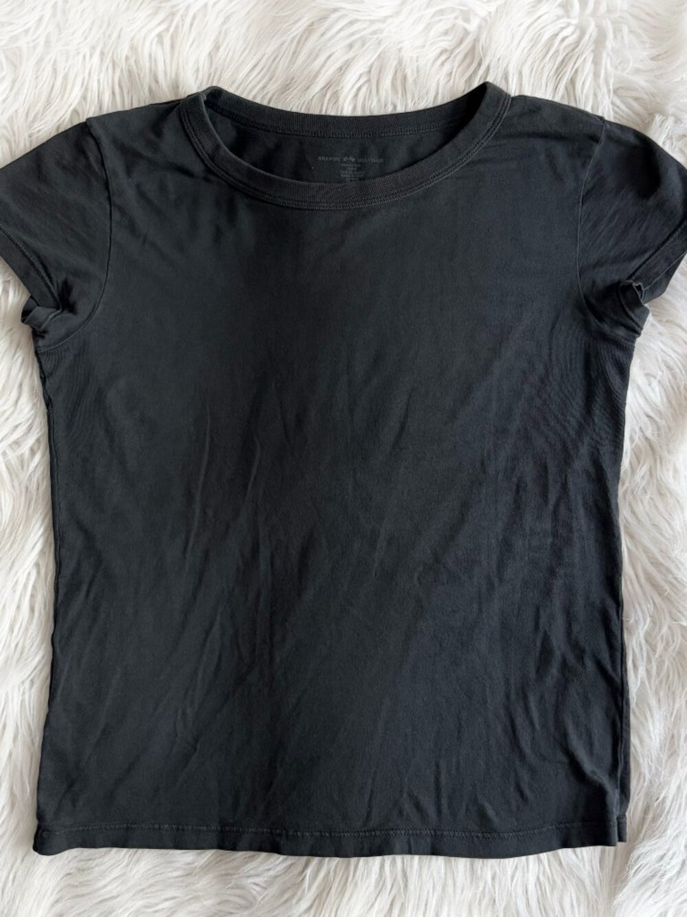 Brandy Melville Black Baby Tee short sleeve t shirt Size XS